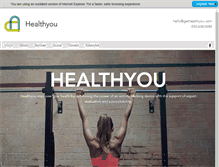 Tablet Screenshot of gethealthyou.com